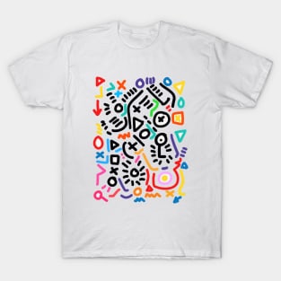 Graffiti Doodles Symbols Art T-Shirt